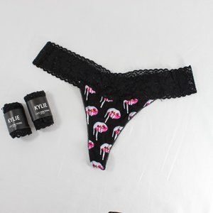 Kylie Lace Trim Thong 3-pack, One Size